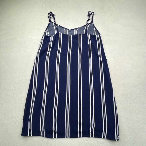 Forever 21 Women's Juniors Striped Cami Mini Dress Size Small Blue White Stripes - Picture 8 of 10